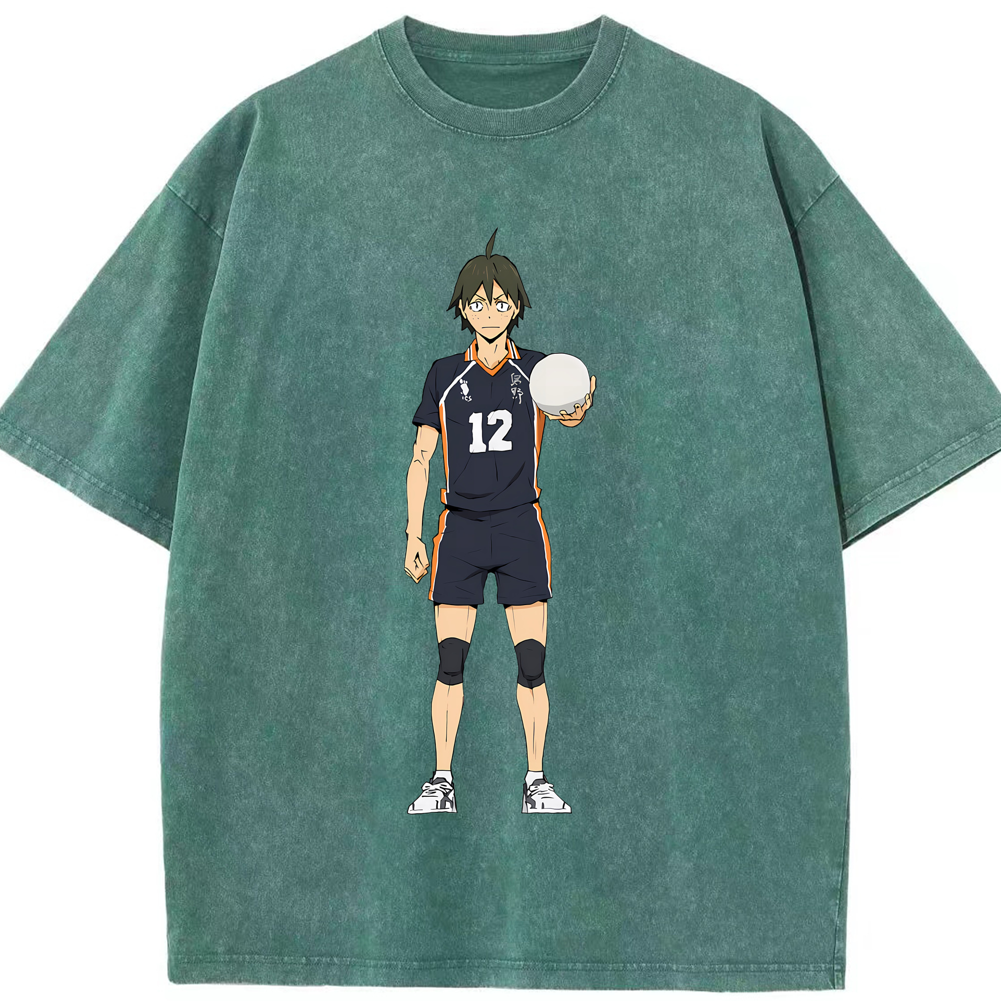 （画像用） ハイキュー!! Haikyu!! 綿100% ヴィンテージ風 半袖Tシャツ（フロントプリント）